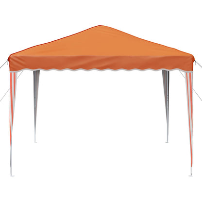 Pop-up Party Tent 288 x 288 x 245 cm Orange Oxford Fabric