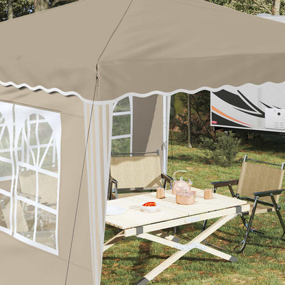 Pop-up Party Tent 288 x 288 x 245 cm Cream Oxford Fabric