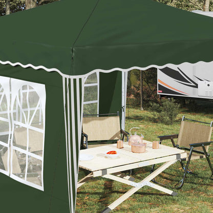 Pop-up Party Tent 288 x 288 x 245 cm Green Oxford Fabric