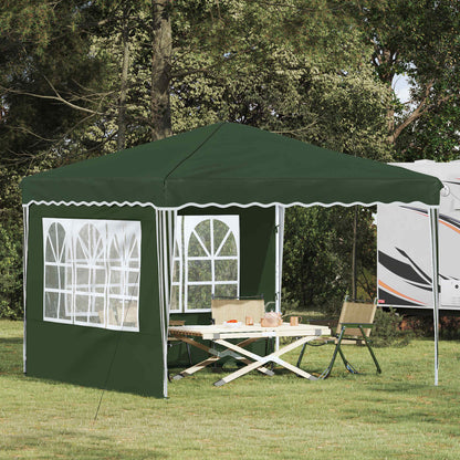 Pop-up Party Tent 288 x 288 x 245 cm Green Oxford Fabric