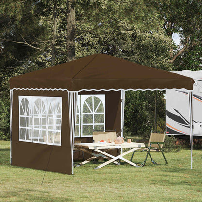Pop-up Party Tent 288 x 288 x 245 cm Taupe Oxford Fabric