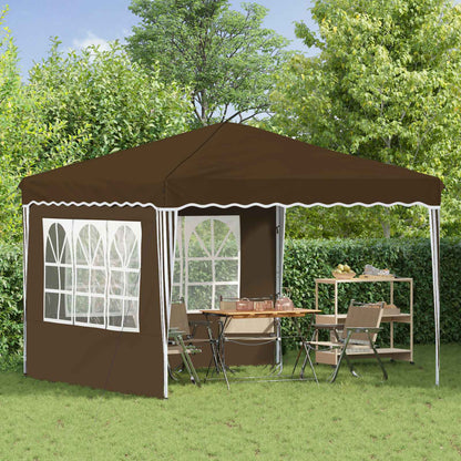 Pop-up Party Tent 288 x 288 x 245 cm Taupe Oxford Fabric