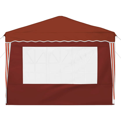 Pop-up Party Tent 288 x 288 x 245 cm Terracotta Oxford Fabric