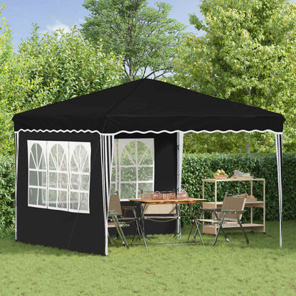 Pop-up Party Tent 288 x 288 x 245 cm Black Oxford Fabric