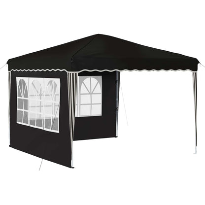 Pop-up Party Tent 288 x 288 x 245 cm Black Oxford Fabric