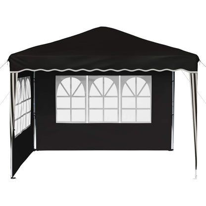Pop-up Party Tent 288 x 288 x 245 cm Black Oxford Fabric