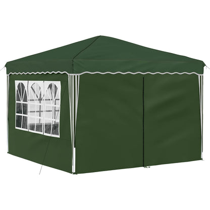 Pop-up Party Tent 288 x 288 x 245 cm Green Oxford Fabric