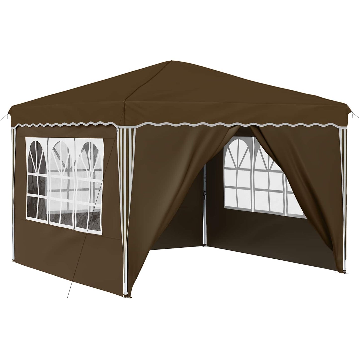 Pop-up Party Tent 288 x 288 x 245 cm Taupe Oxford Fabric