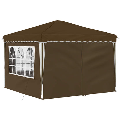 Pop-up Party Tent 288 x 288 x 245 cm Taupe Oxford Fabric