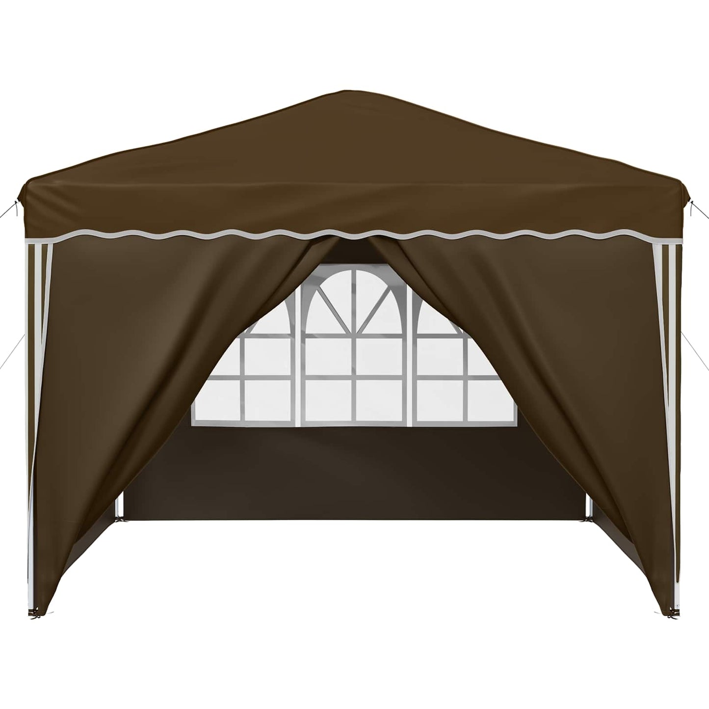 Pop-up Party Tent 288 x 288 x 245 cm Taupe Oxford Fabric