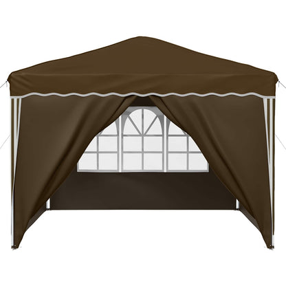 Pop-up Party Tent 288 x 288 x 245 cm Taupe Oxford Fabric