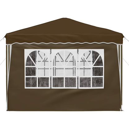 Pop-up Party Tent 288 x 288 x 245 cm Taupe Oxford Fabric