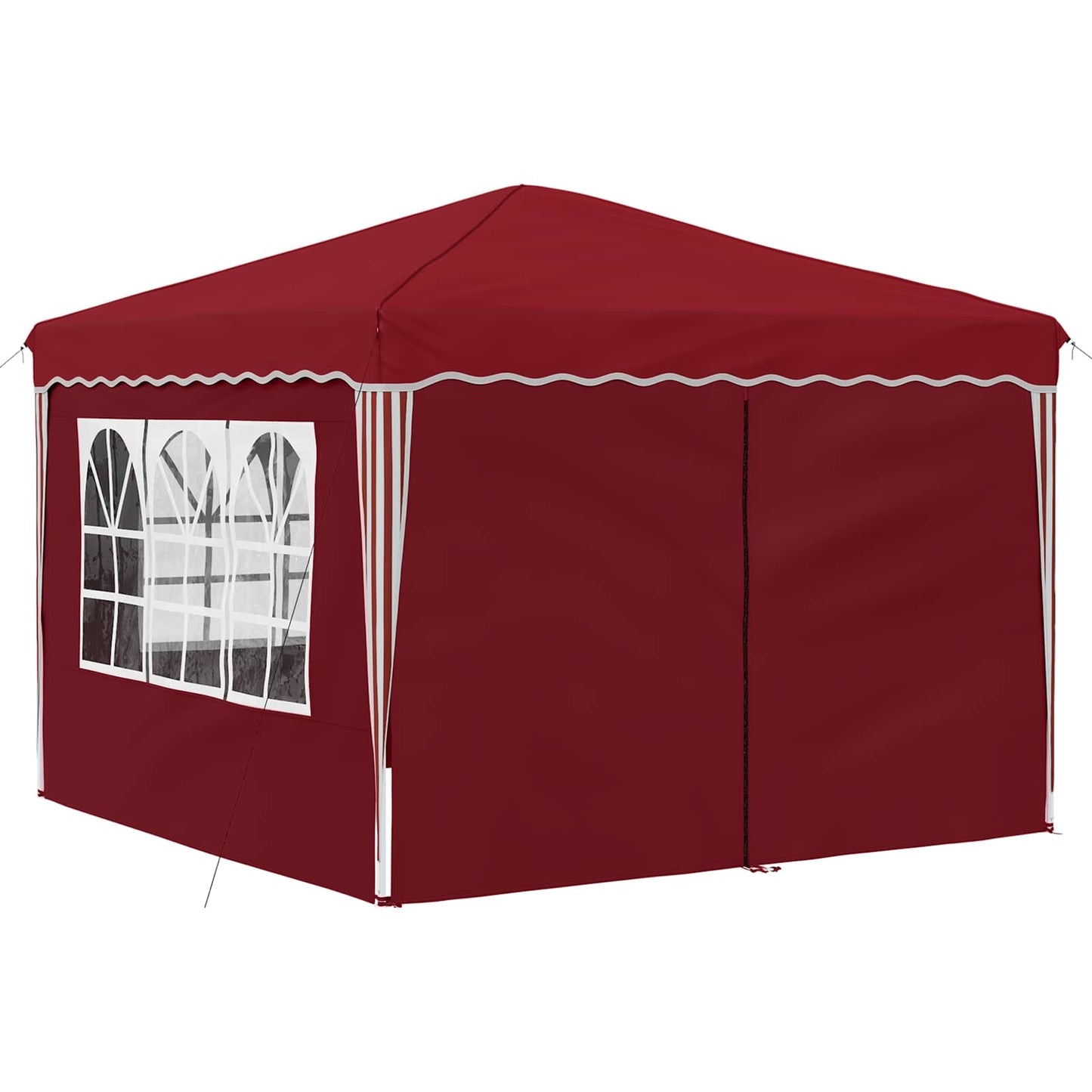 Pop-up Party Tent 288 x 288 x 245 cm Burgundy Oxford Fabric