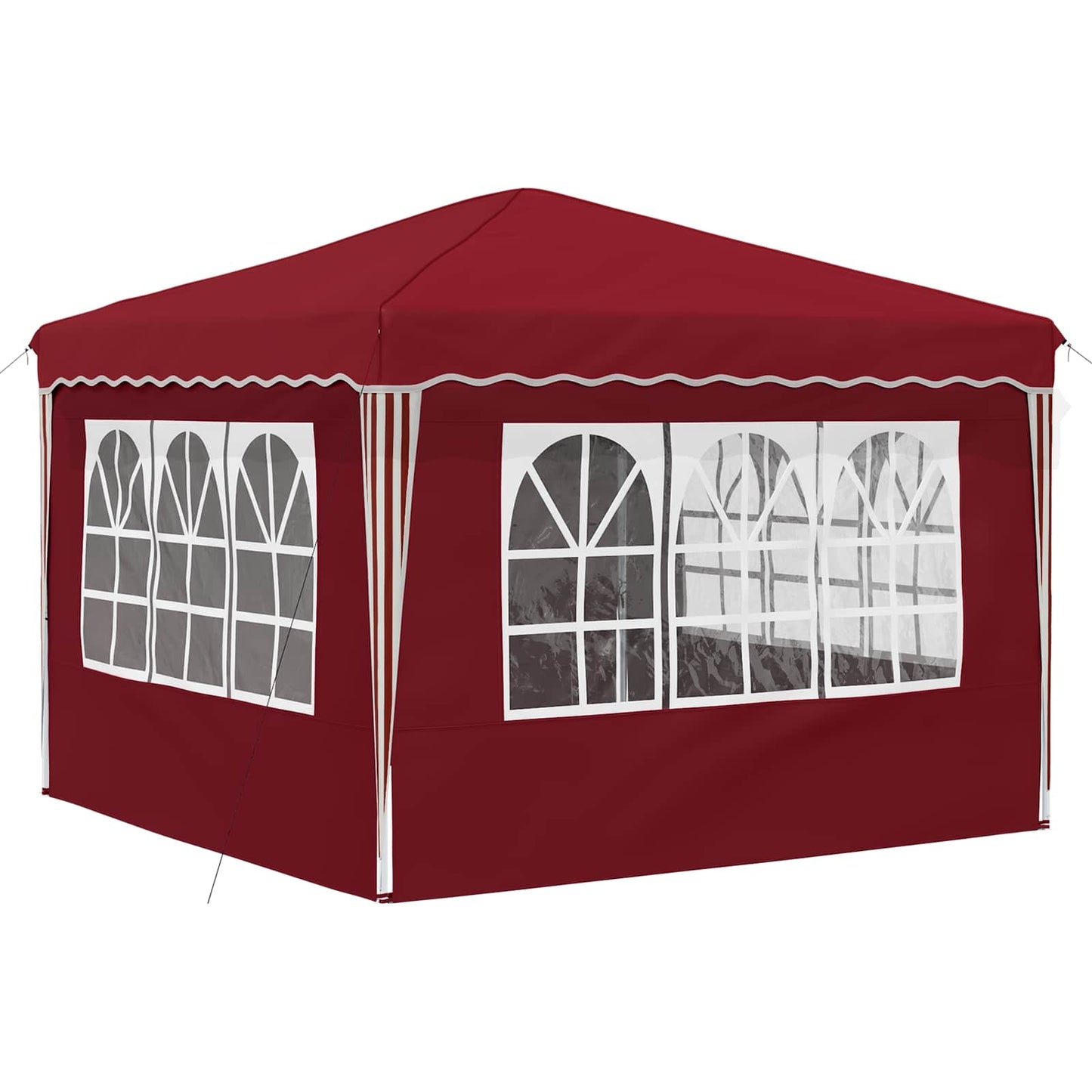 Pop-up Party Tent 288 x 288 x 245 cm Burgundy Oxford Fabric