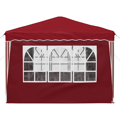 Pop-up Party Tent 288 x 288 x 245 cm Burgundy Oxford Fabric