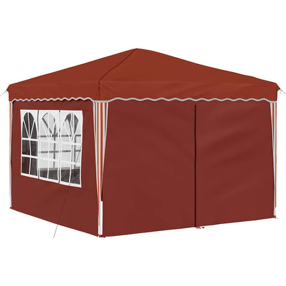 Pop-up Party Tent 288 x 288 x 245 cm Terracotta Oxford Fabric