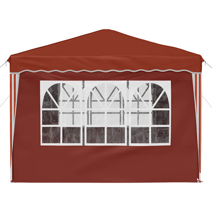 Pop-up Party Tent 288 x 288 x 245 cm Terracotta Oxford Fabric