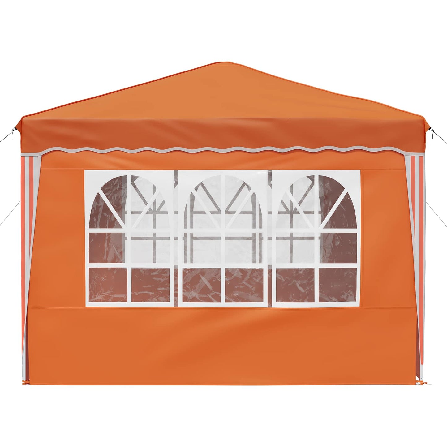 Pop-up Party Tent 288 x 288 x 245 cm Orange Oxford Fabric