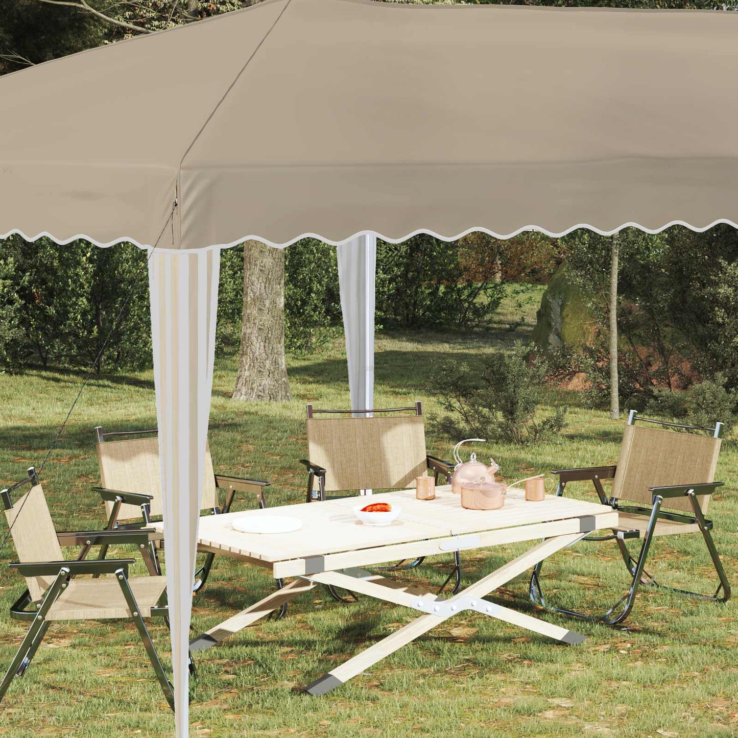 Pop-up Party Tent 575 x 290 x 245 cm Cream