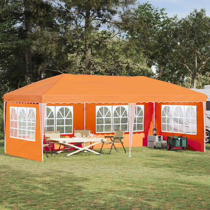 Pop-up Party Tent 575 x 289 x 245 cm Orange