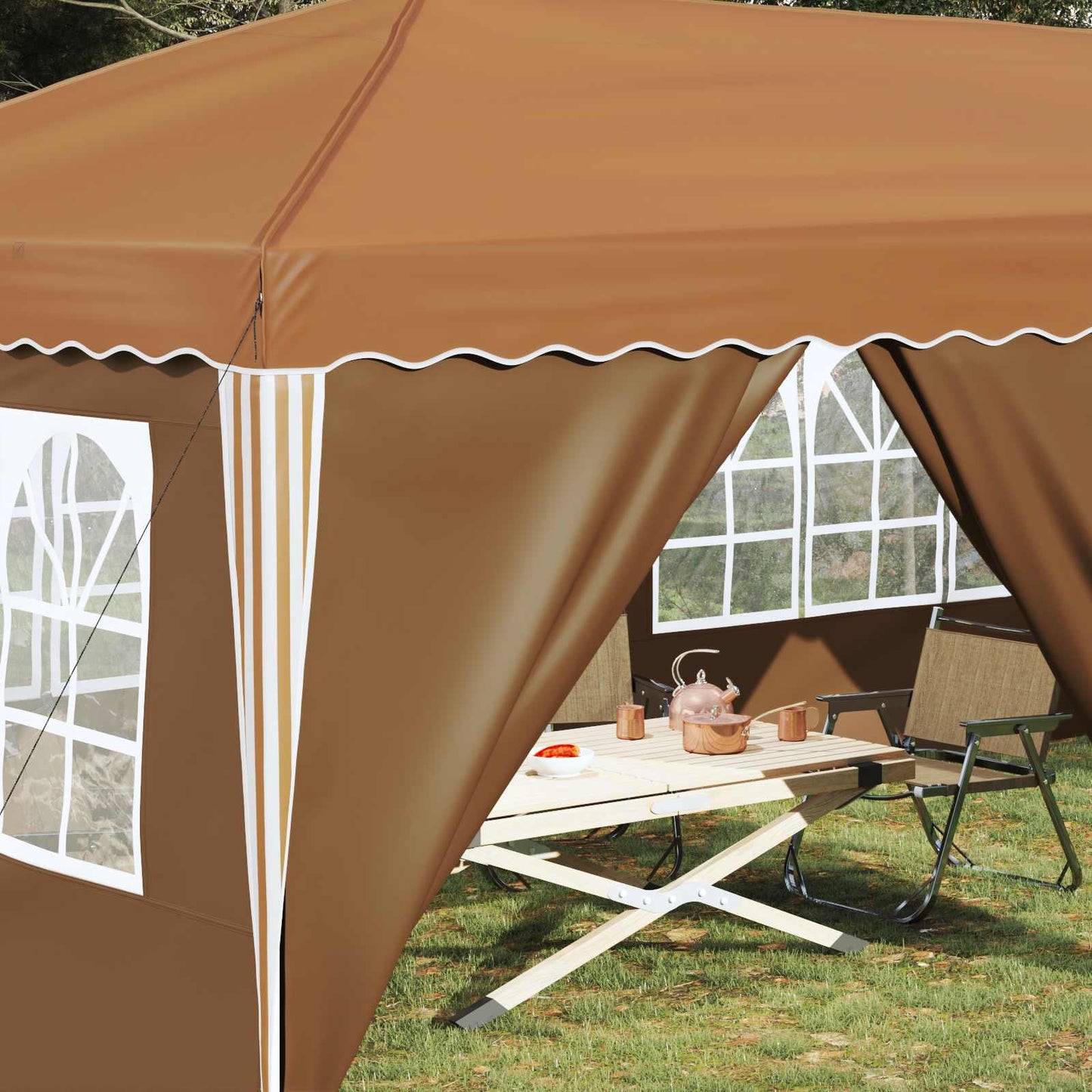 Pop-up Party Tent 575 x 288 x 245 cm Beige