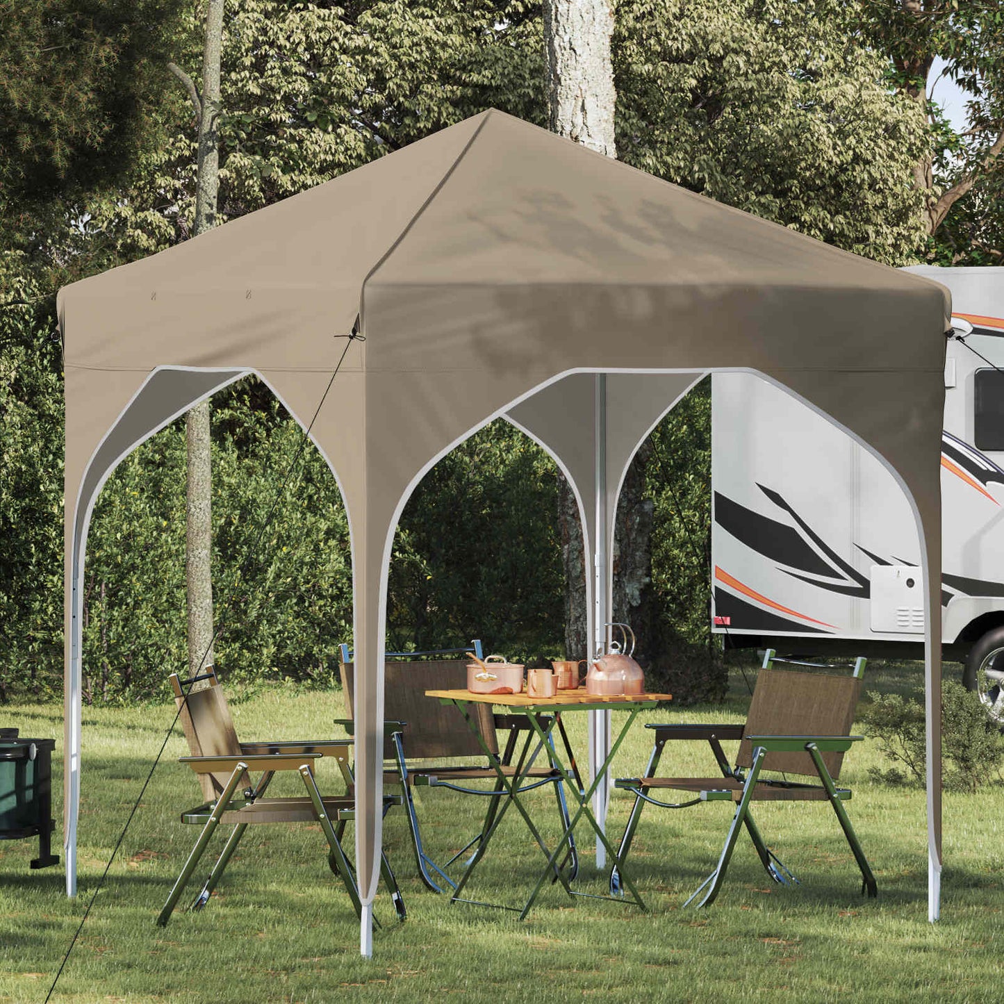 Pop-up Party Tent 194 x 194 x 245 cm Cream