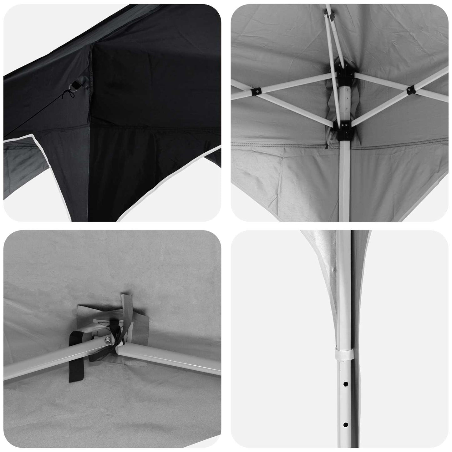 Pop-up Party Tent 194 x 194 x 245 cm Antracite