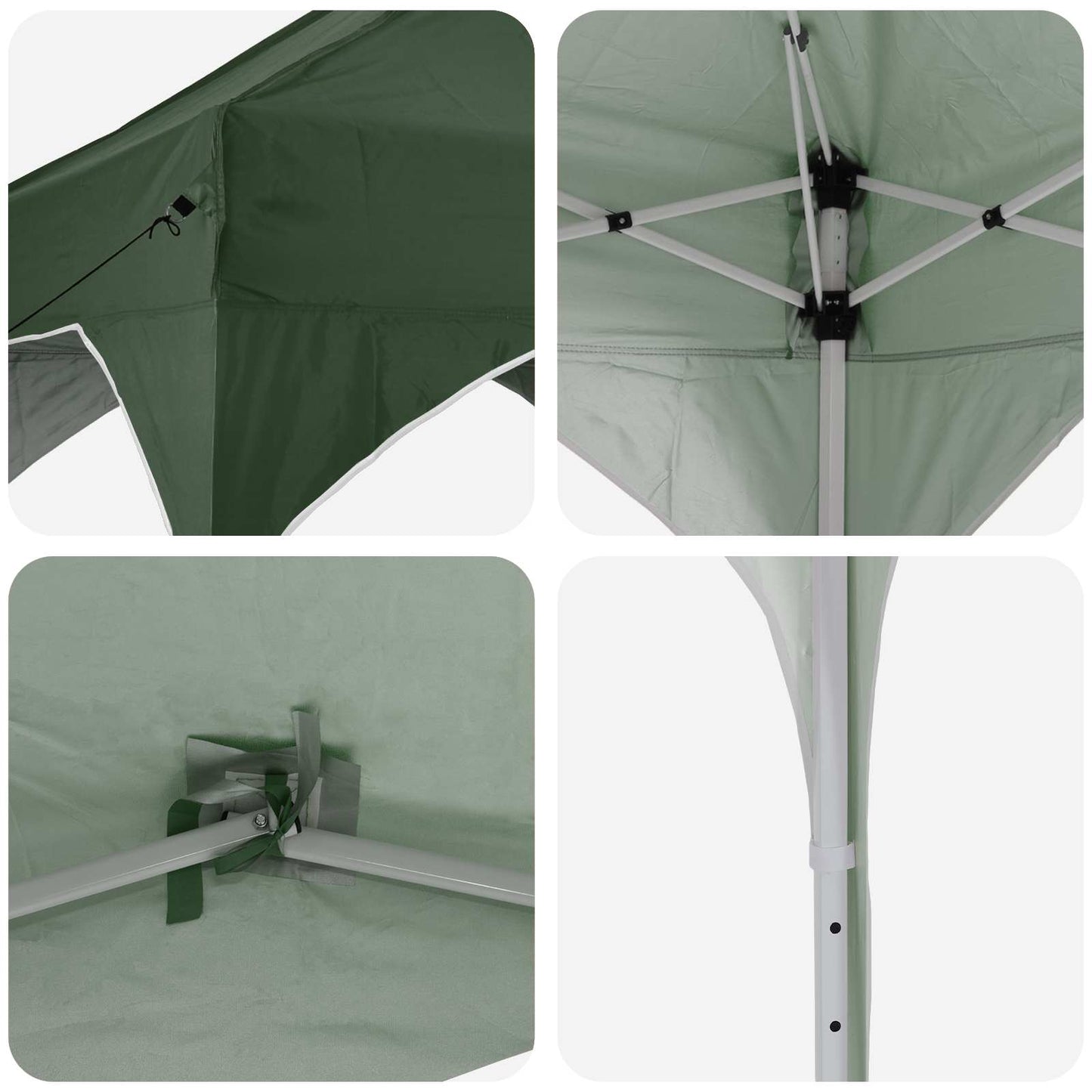 Pop-up Party Tent 194 x 194 x 245 cm Green