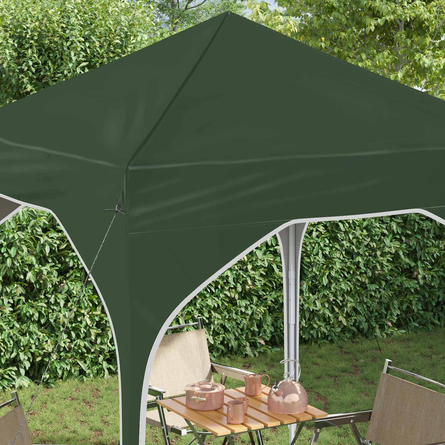 Pop-up Party Tent 194 x 194 x 245 cm Green