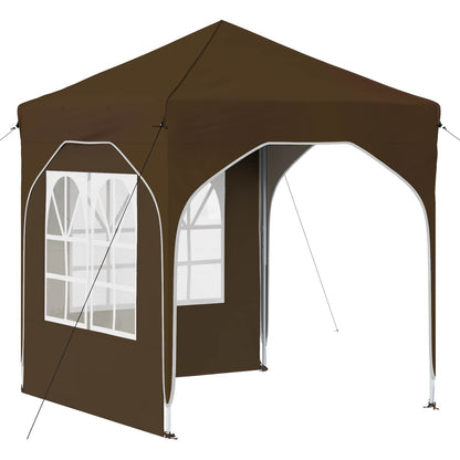 Pop-up Party Tent 192 x 192 x 245 cm Taupe