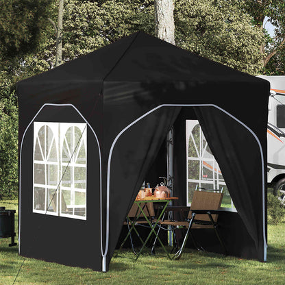 Pop-up Party Tent 192 x 192 x 245 cm Black