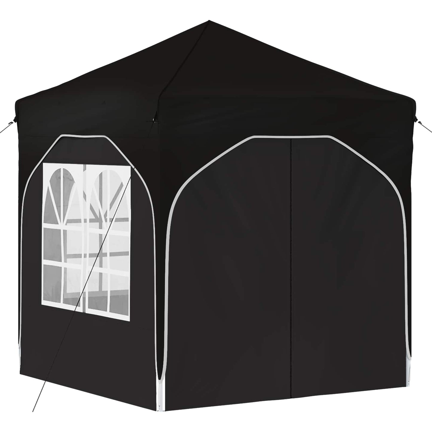 Pop-up Party Tent 192 x 192 x 245 cm Black