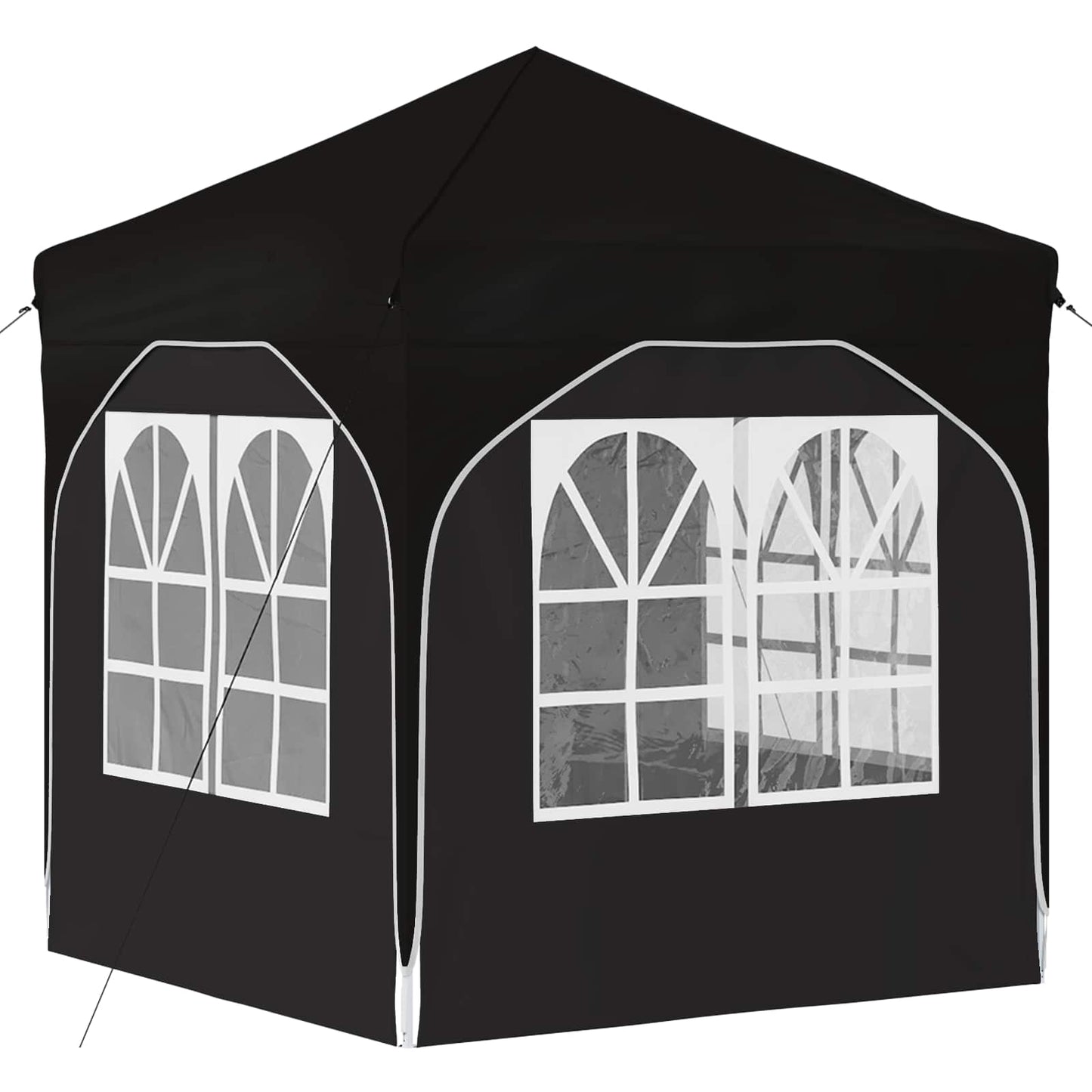 Pop-up Party Tent 192 x 192 x 245 cm Black