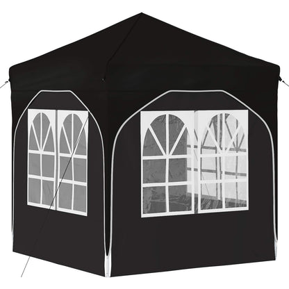 Pop-up Party Tent 192 x 192 x 245 cm Black