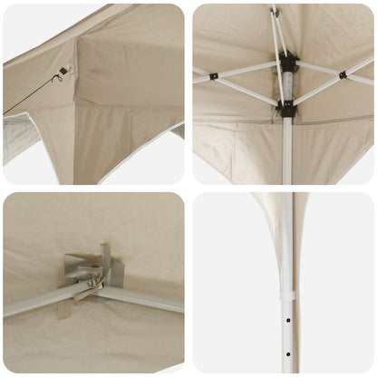 Pop-up Party Tent 290 x 290 x 245 cm Cream