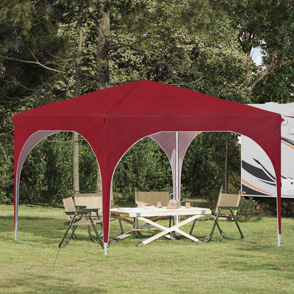 Pop-up Party Tent 290 x 290 x 245 cm Burgundy