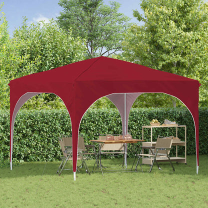 Pop-up Party Tent 290 x 290 x 245 cm Burgundy