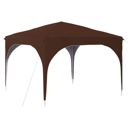 Pop-up Party Tent 290 x 290 x 245 cm Brown