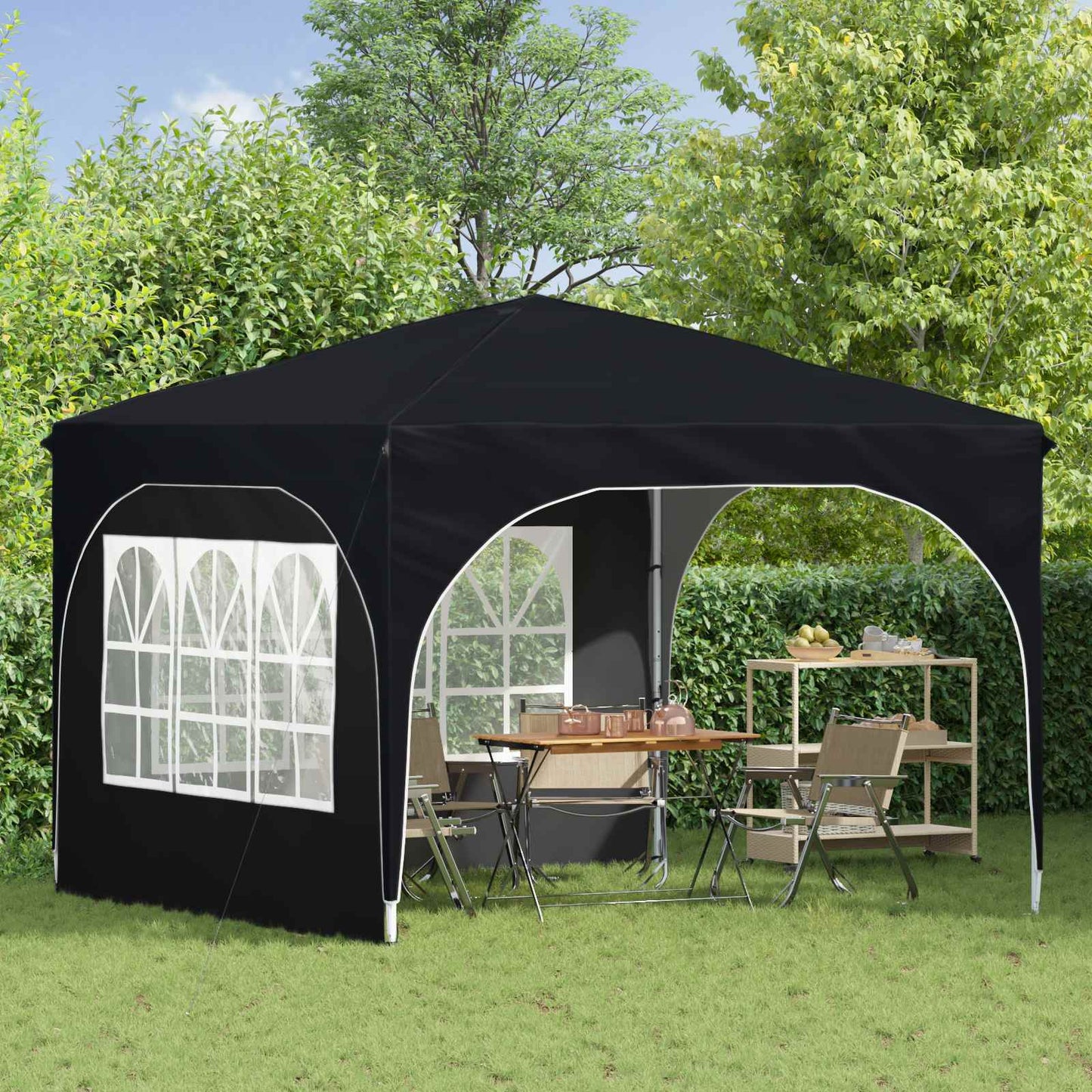 Pop-up Party Tent 290 x 290 x 245 cm Antracite
