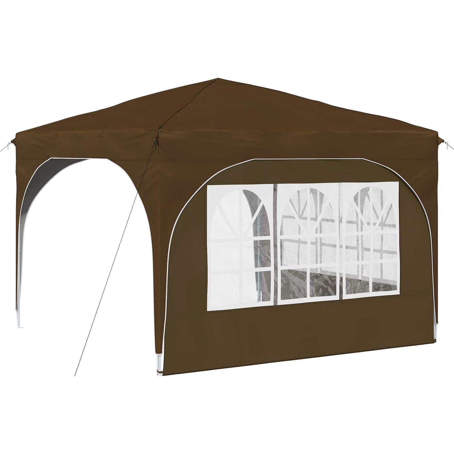Pop-up Party Tent 290 x 290 x 245 cm Taupe