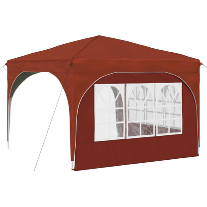 Pop-up Party Tent 290 x 290 x 245 cm Terracotta