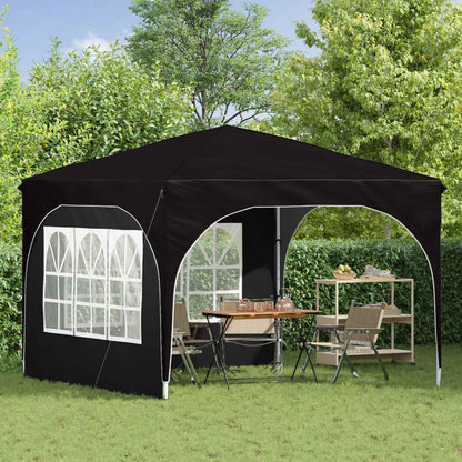 Pop-up Party Tent 290 x 290 x 245 cm Black