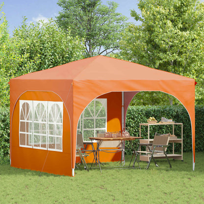 Pop-up Party Tent 290 x 290 x 245 cm Orange