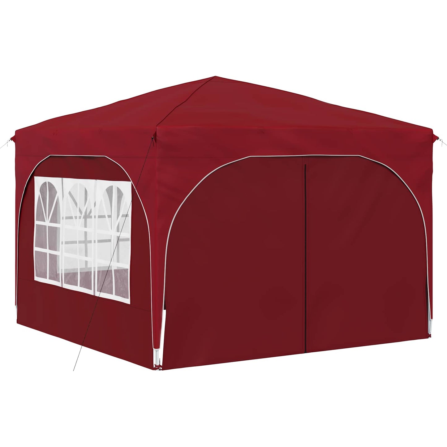 Pop-up Party Tent 290 x 290 x 245 cm Burgundy