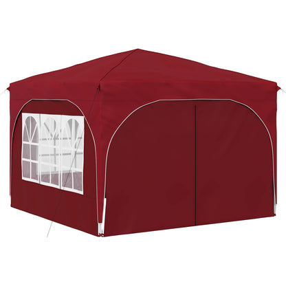 Pop-up Party Tent 290 x 290 x 245 cm Burgundy
