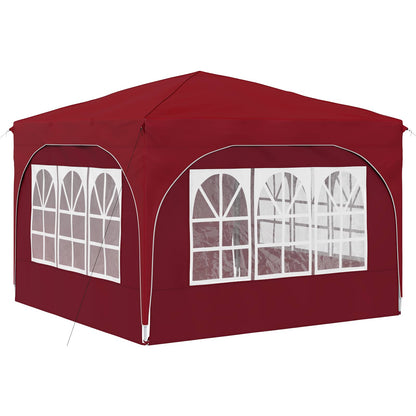 Pop-up Party Tent 290 x 290 x 245 cm Burgundy