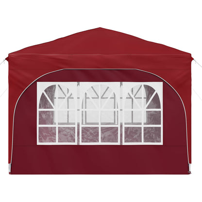 Pop-up Party Tent 290 x 290 x 245 cm Burgundy