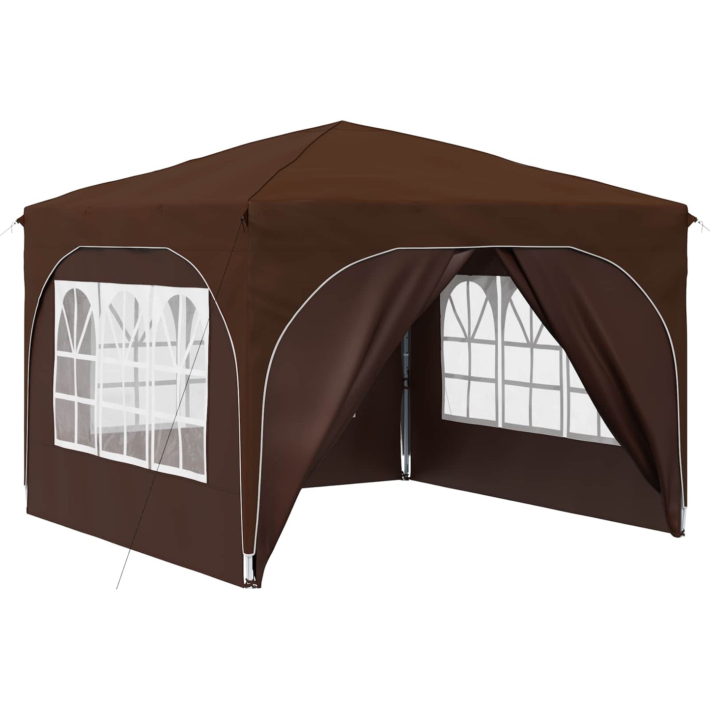 Pop-up Party Tent 290 x 290 x 245 cm Brown