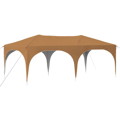 Pop-up Party Tent 575 x 288 x 245 cm Beige Oxford Fabric