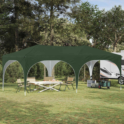Pop-up Party Tent 575 x 288 x 245 cm Green Oxford Fabric